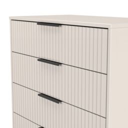 Ready Assembled 2 U Menai 5 Drawer Chest (Ready Assembled) in Taupe - Size: Large - thumbnail 4
