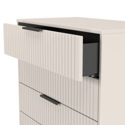 Ready Assembled 2 U Menai 5 Drawer Chest (Ready Assembled) in Taupe - Size: Large - thumbnail 5