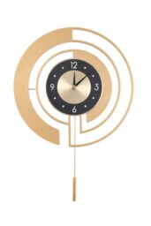 18in/45cm Modern Decorative Non-Ticking Wall Clock with Pendulum - thumbnail 1