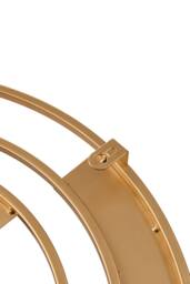 Living and Home 18in/45cm Modern Decorative Non-Ticking Wall Clock with Pendulum in Gold - thumbnail 5