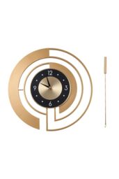 18in/45cm Modern Decorative Non-Ticking Wall Clock with Pendulum - thumbnail 3