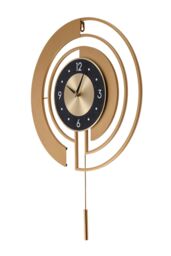 18in/45cm Modern Decorative Non-Ticking Wall Clock with Pendulum - thumbnail 4