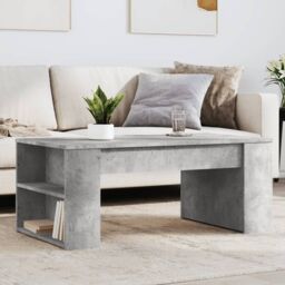 Berkfield Home Coffee Table Concrete Grey 102x55x42 cm Engineered Wood - Size: 102 x 55 x 42 cm