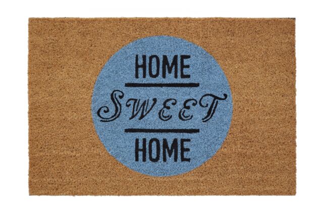 Orsina Home Sweet Home Doormat in Brown - Size: 100 cm diameter - image 1