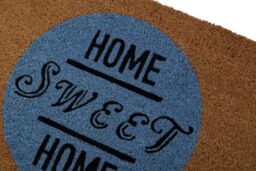 Orsina Home Sweet Home Doormat in Brown - Size: 100 cm diameter - thumbnail 4