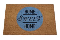 Orsina Home Sweet Home Doormat in Brown - Size: 100 cm diameter - thumbnail 2