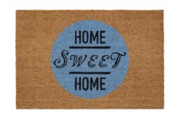 Orsina Home Sweet Home Doormat in Brown - Size: 100 cm diameter - thumbnail 1