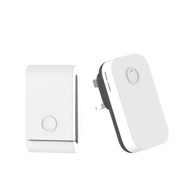 ENER-J Wireless Kinetic Doorbell & Plug In Chime White 240V - image 1
