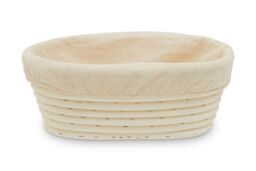 Orsina Bread Proofing Basket, Sourdough Proving Basket With Cloth Liner, Banneton For Sourdough Starter Kit in Cream