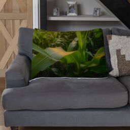 Benjamin Tate Design field at sunset Designer Blanket Designer Blanket in Natural - Size: 120 cm x 150 cm - thumbnail 2