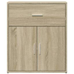 Berkfield Home Sideboard Sonoma Oak 60x31x70 cm Engineered Wood in Light Tan - Size: 60 x 31 x 70 cm - thumbnail 5
