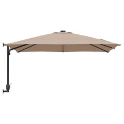 Berkfield Home Patio Umbrella Taupe Polyester Large Foldable Patio Umbrella - thumbnail 5