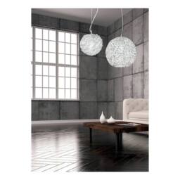 Netlighting ASTRA Dome Pendant Ceiling Light Chrome Crystals 35x37cm in Grey - Size: 35x37 cm - thumbnail 2