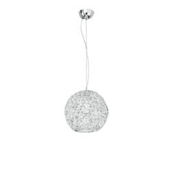 Netlighting ASTRA Dome Pendant Ceiling Light Chrome Crystals 35x37cm in Grey - Size: 35x37 cm - thumbnail 1