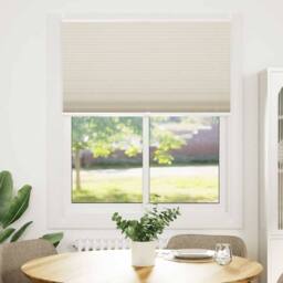Berkfield Home Plisse Blind 100x150cm Cream - Size: 100x150 cm - thumbnail 1