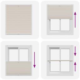 Berkfield Home Plisse Blind 100x150cm Cream - Size: 100x150 cm - thumbnail 6