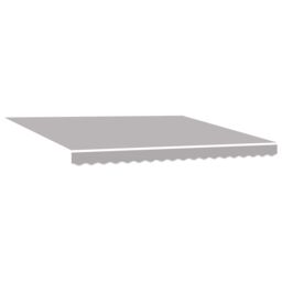 Berkfield Home Manual Retractable Awning with LED Light Grey 400x350 cm - thumbnail 4
