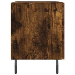 Berkfield Home Bedside Cabinet Smoked Oak 40x35x47.5 cm Engineered Wood in Brown - thumbnail 7