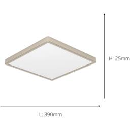 Loops 2 PACK Sleek Satin Nickel Square Ceiling Light for Indoor Space in Metallics - thumbnail 4