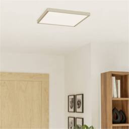 Loops 2 PACK Sleek Satin Nickel Square Ceiling Light for Indoor Space in Metallics - thumbnail 3