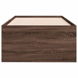 Berkfield Home Daybed with Drawers without Mattress Brown Oak 75x190 cm Small Single - thumbnail 5