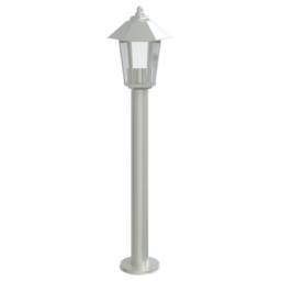 Berkfield Home Outdoor Floor Lamp Silver 80 cm Stainless Steel - thumbnail 4