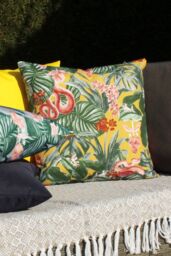 Furn Medinilla Tropical Water & UV Resistant Outdoor Cushion in Mustard - thumbnail 4