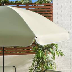 OHS 6 Piece Patio Set Outdoor Table Chairs Parasol Garden Furniture in Pale Green - thumbnail 6