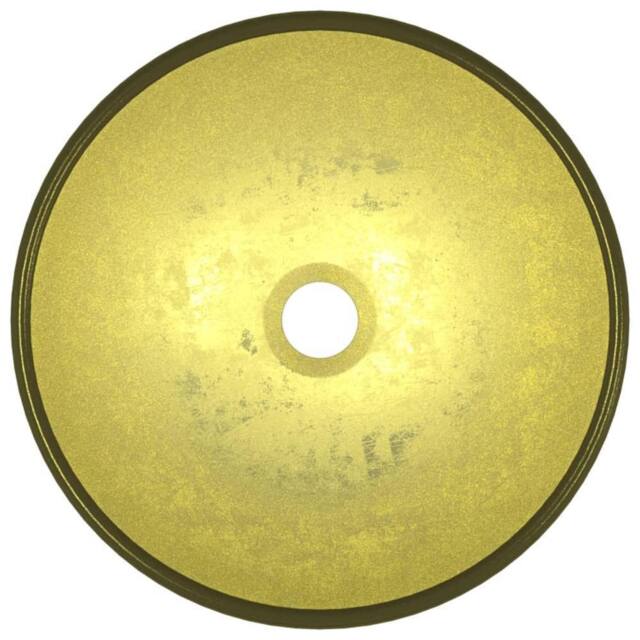 Berkfield Home Modern Basin Tempered Glass 35x12 cm Gold - image 1