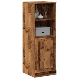 Berkfield Home Highboard Old Wood 36x35.5x103.5 cm Engineered Wood in Brown - thumbnail 3