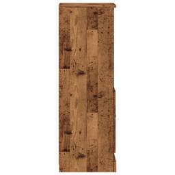 Berkfield Home Highboard Old Wood 36x35.5x103.5 cm Engineered Wood in Brown - thumbnail 6