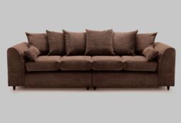Snugg Furniture UK Limited (Scatter Back) Milo Jumbo Cord 4 Seater 2 Corner Jumbo Cord Sofa in Brown - thumbnail 2