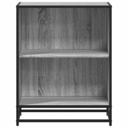 Berkfield Home Modern Book Cabinet Grey Sonoma 60x35x76 cm Engineered Wood - Size: 60 x 35 x 76 cm - thumbnail 4