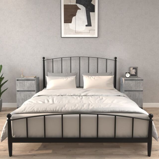 Berkfield Home Bedside Cabinets 2 pcs Concrete Grey 40x35x70 cm - Size: 40 x 35 x 70 cm - image 1
