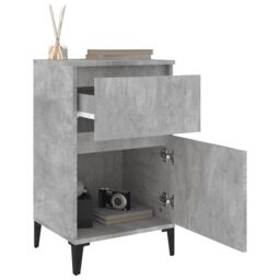 Berkfield Home Bedside Cabinets 2 pcs Concrete Grey 40x35x70 cm - Size: 40 x 35 x 70 cm - thumbnail 5