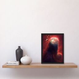 Artery8 Hubble Space Telescope Image Cone Nebula NGC 2264 Large Red Blue Pillar Of Gas & Dust In Star Forming Incubator Region Art Print Framed - thumbnail 2