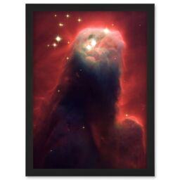 Artery8 Hubble Space Telescope Image Cone Nebula NGC 2264 Large Red Blue Pillar Of Gas & Dust In Star Forming Incubator Region Art Print Framed - thumbnail 1