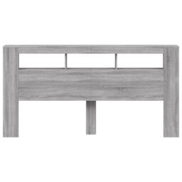 Berkfield Home LED Headboard Grey Sonoma 200 cm Engineered Wood - thumbnail 5
