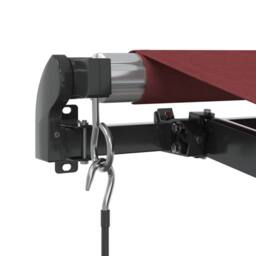 Berkfield Home Manual Retractable Awning Burgundy 400x350 cm in Black - thumbnail 6