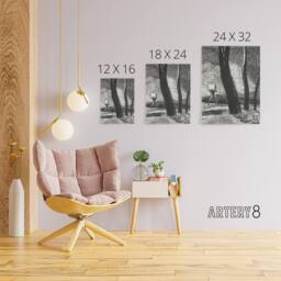 "Artery8 The Gambler Charcoal Painting Redon Vintage Canvas Wall Art in Grey - Size: W18"" x H24""" - thumbnail 4