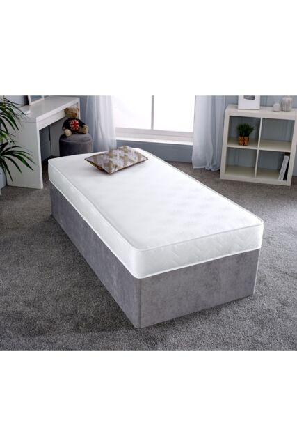 eXtreme Comfort Ltd Damask Essentials White Comfort Flattop Mattress - Size: Single - image 1