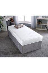 eXtreme Comfort Ltd Damask Essentials White Comfort Flattop Mattress - Size: Single - thumbnail 1
