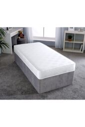 eXtreme Comfort Ltd Damask Essentials White Comfort Flattop Mattress - Size: Single - thumbnail 2