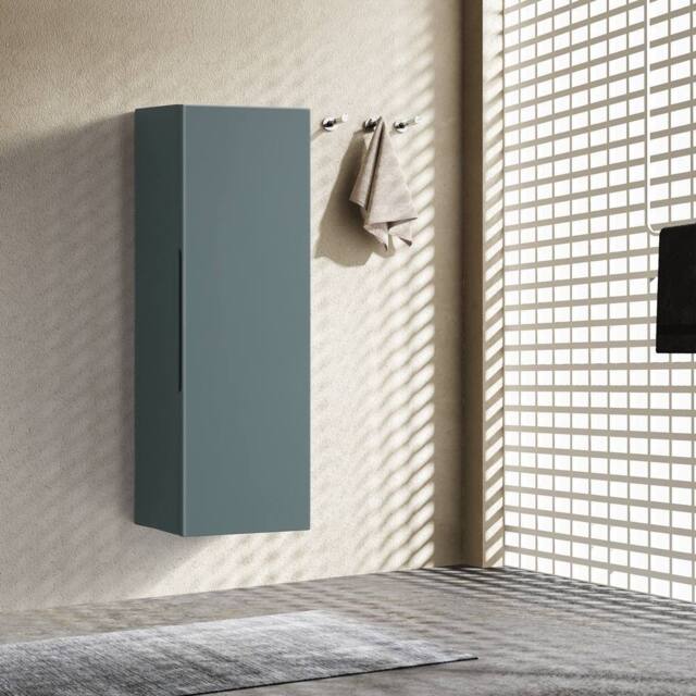 Bathroom Kingdom Piatta Smoked Sage Wall Mounted Storage Cabinet 900mm in Teal - image 1