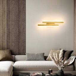 Goeco Modern LED Wall Light 16W Gold 3 Colour Temperatures 3000K/4500K/6500K - thumbnail 9