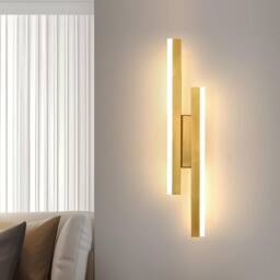 Goeco Modern LED Wall Light 16W Gold 3 Colour Temperatures 3000K/4500K/6500K - thumbnail 4