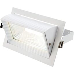 Loops 2 PACK Fully Adjustable Ceiling Downlight - 35W Cool White LED - Matt White - thumbnail 3