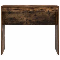 Berkfield Home Modern Writing Desk Smoked Oak Engineered Wood 90 x 40 x 76 cm in Brown - thumbnail 5