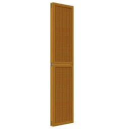 Berkfield Home Room Divider 4 Panels Brown Solid Wood Paulownia - thumbnail 5