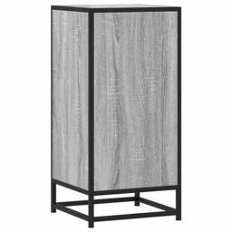 Berkfield Home Sideboard Grey Sonoma 35.5x35x76 cm Engineered Wood & Metal - thumbnail 6